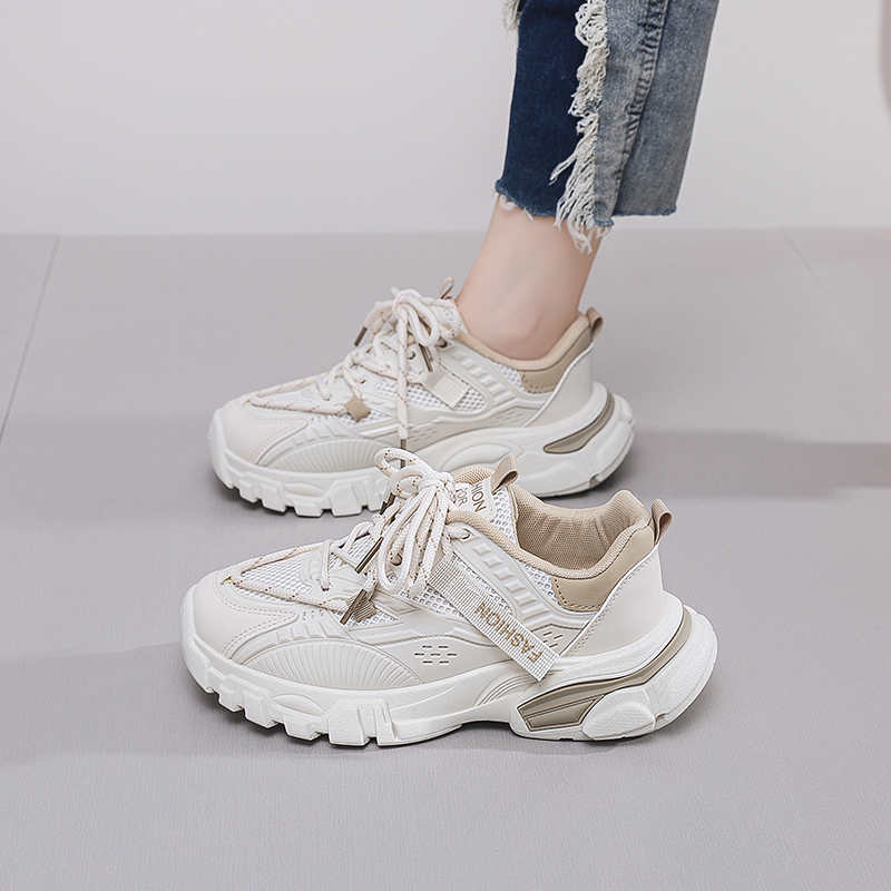 Fashion Anti-skid Road Sneakers Women Heels Boots Shoes Woman Platform Sneakers Sports Trending Trainners Designer Model Shose