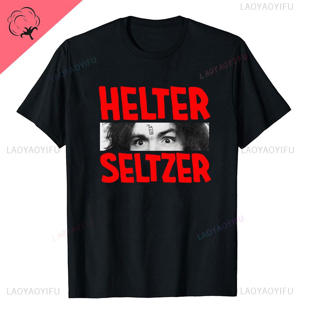 Charles Manson Helter Skelter Cult Zomer van Nieuwe Stijl Liefde Ronde Hals Streetwear Harajuku Korte Mouw Esthetisch Bedrukt T-shirt