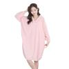 Winter Wearable Ladies' Hooded Coral Fleece Bathrobe - Absorbent, Thick, Soft Long-Sleeve Bath Skirt