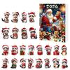 Christmas Countdown Advent Calendar Cat Blind Box Acrylic Ornament Festive Tree Decor