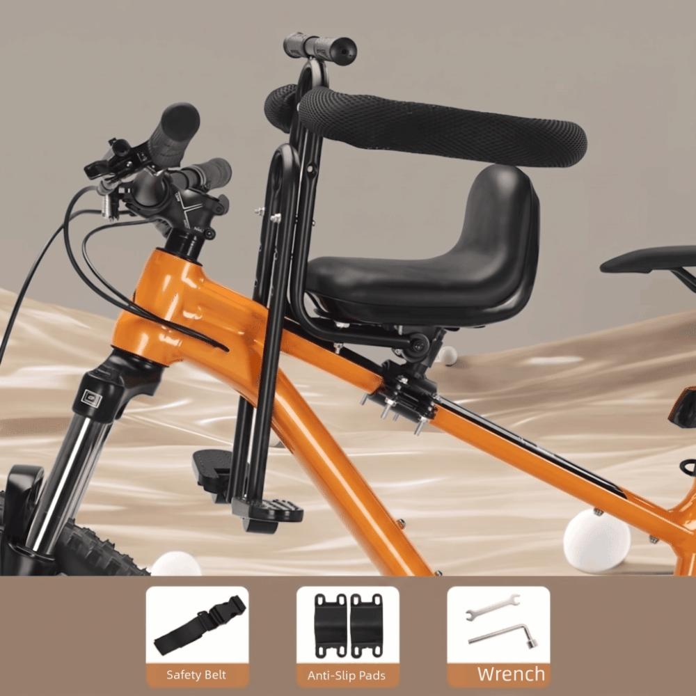 Scaun Copil Bicicletă Montat în Față Siguranță Completă Scaun Copil Bicicletă de Munte Utilizare Bicicletă Pliabilă