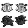 A Pair Car Fog Light Assembly Car Accessories Front Bumper Driving Fog Lamp With Bezel+Harness Fit For Honda HRV 2019 2020 2024