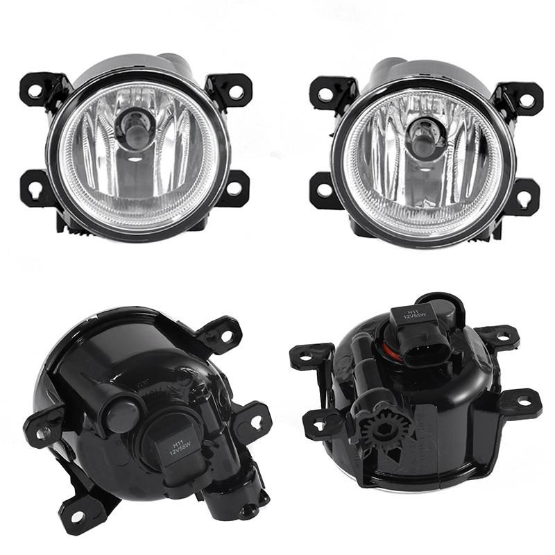A Pair Car Fog Light Assembly Car Accessories Front Bumper Driving Fog Lamp With Bezel+Harness Fit For Honda HRV 2019 2020 2024