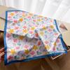 Korean version of small fresh imitation silk printing silk scarf small square scarf high-end shawl sunscreen neck scarf headscarf scarf