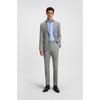 BOSS Slim Fit Micro Pattern Stretch Pants Grey 50554203070 