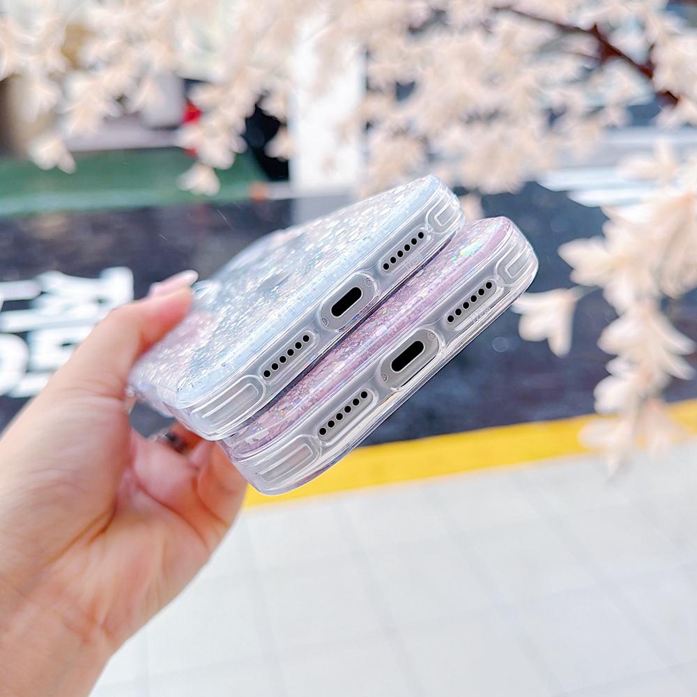 KEYSION Luxuxy Glitter Magnetic Phone Case for MagSafe for iPhone 17 Pro Max Soft TPU+PC Shockproof Back Cover for iPhone 17 Air