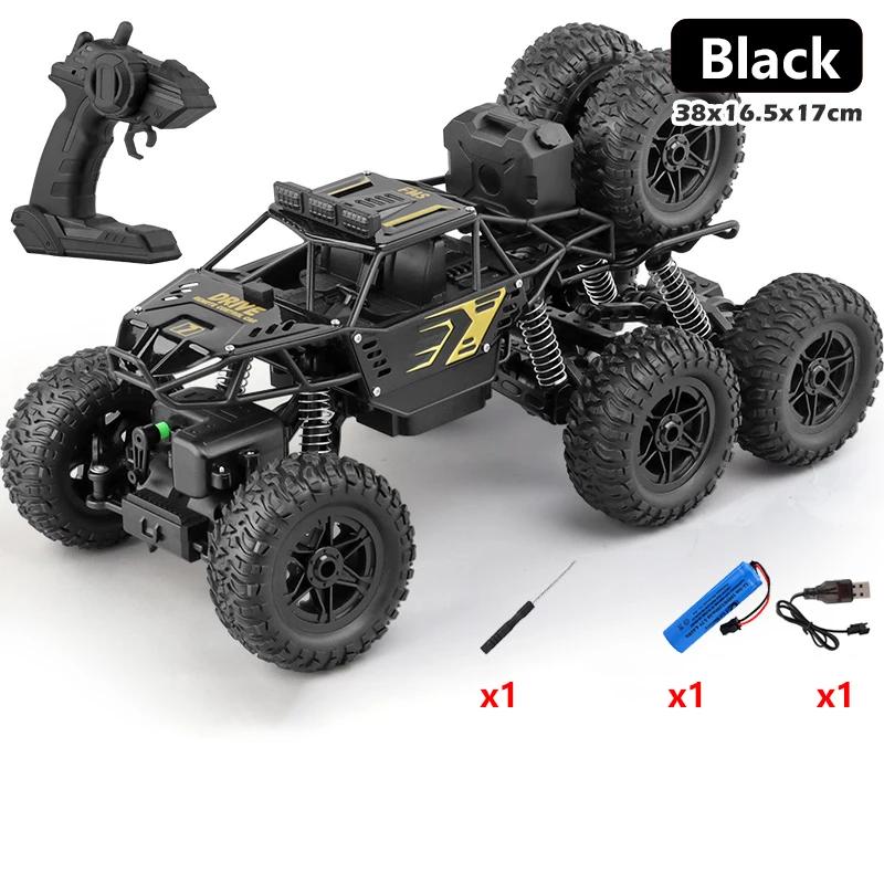 1: 18 Six Wheel Drive Rc Car Cross-Country Climbing Spray Racing Car Remote Control Electric Car Fall Resistant Boy Toy Gift