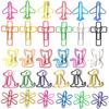 Colorful Heart & Cat Bulldog Paperclips - Irregular Shape Metal Binder Clips