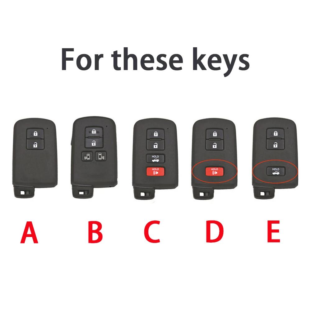 Tpu Car Key Cover Case Bag Holder Shell For Toyota Camry Rav4 Avalon Auris 2 3 4 Buttons Smart Keyless Holder Protector
