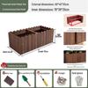 Carbonized Wood Outdoor Planter Box – Antiseptic Rectangular Flower Trough for Home, Courtyard, or Balcony.
