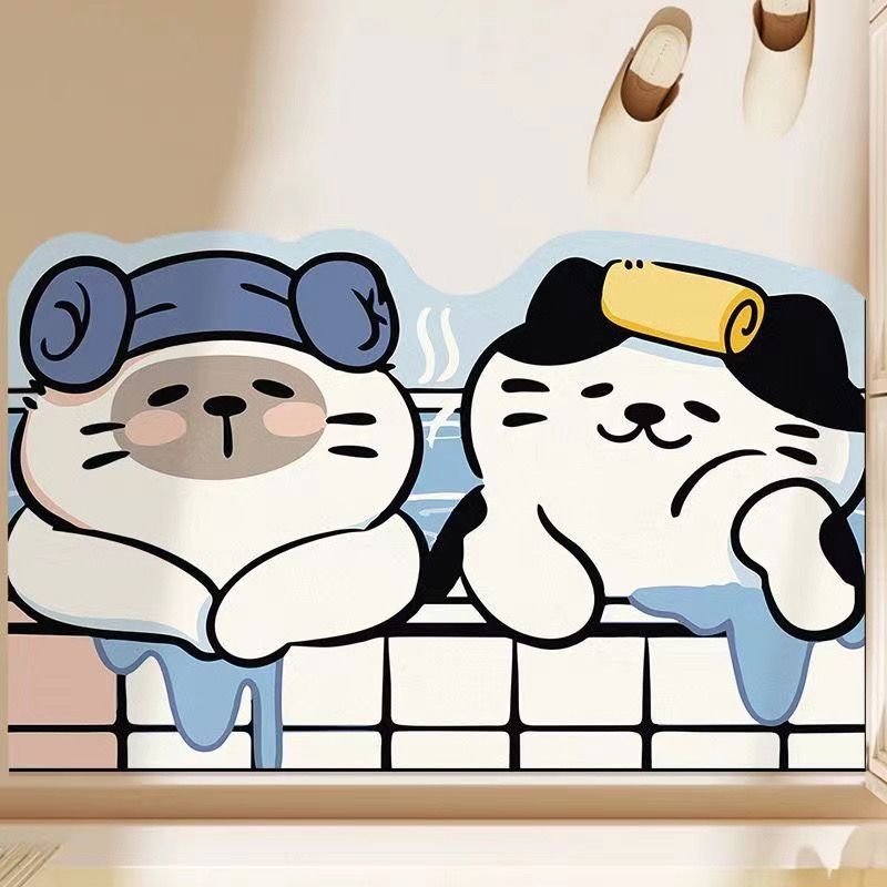 

Бытовой диатомовый коврик для туалета, нескользящий коврик для двери туалета, быстросохнущий, впитывающий воду, маленький новый двойной коврик для ног в ванной 40X60cm 15.7X23.6in