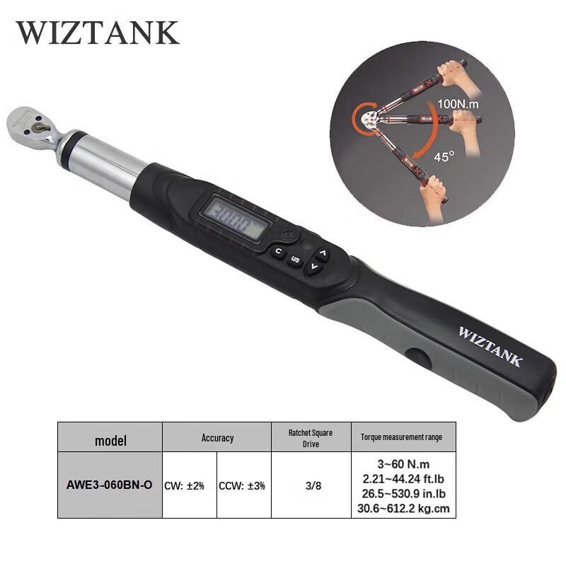 WIZTANK Digital Angle Torque Wrench