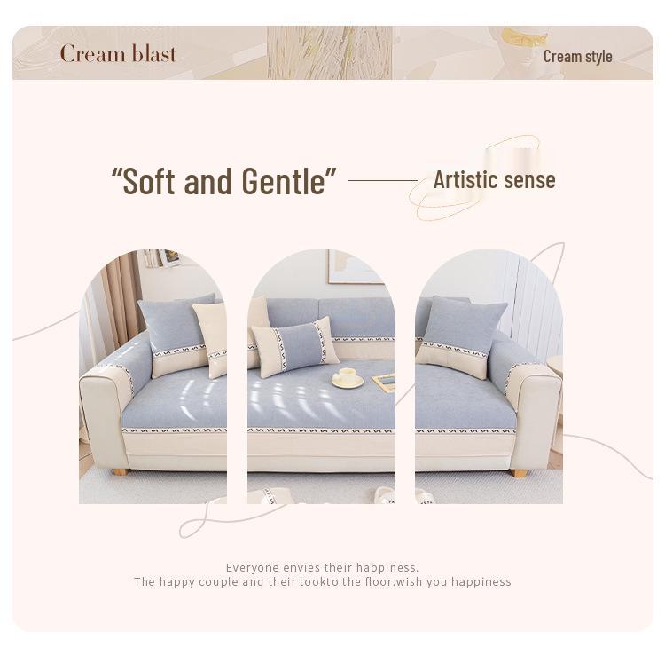 Universal Chenille Sofa Cushion Cover: Non-Slip, Luxury Design, 2025 Collection