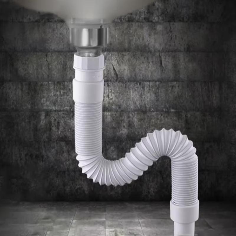 36-79cm Kuchyňská kanalizační trubka Flexibilní koupelnová umyvadla Svodová trubka Umyvadlo Galvanicky pokovená instalatérská hadice Roztažitelná hadice