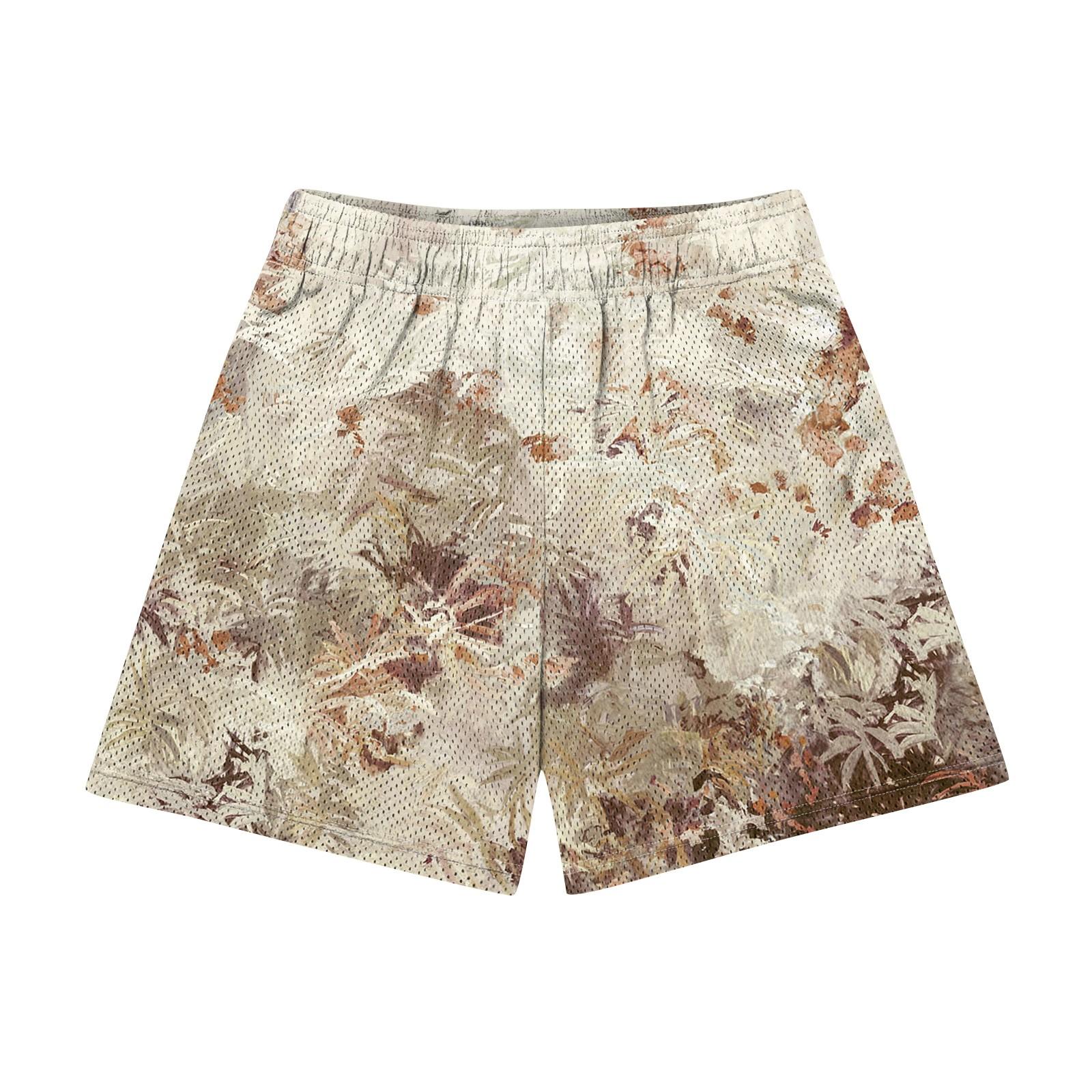 

Мужские модные напечатанные застегнутые пляжные спортивные повседневные шорты брюки XL хаки