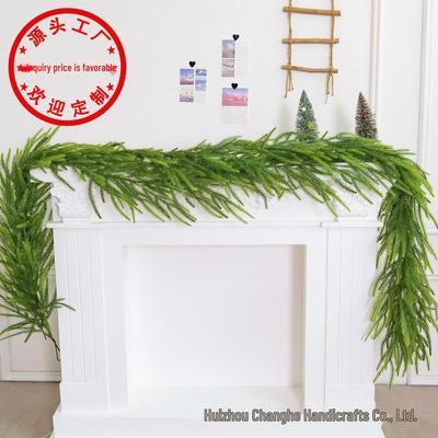 Top-Selling Christmas Simulation Norfolk Pine Rattan Garland - Artificial Pine & Cypress Fireplace Decoration