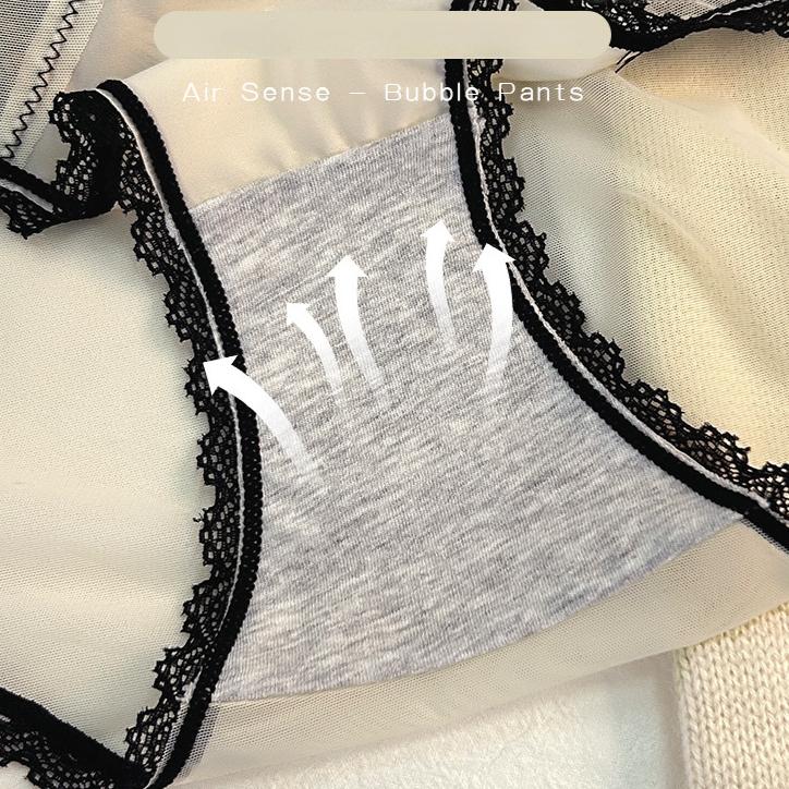 Vysoce luxusní saténová krajka patchwork čistá touha sexy kalhotky trojúhelníkové dámské kalhotky