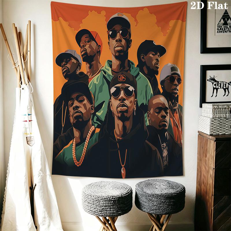 Rap Legends Visual Celebration Hiphop Culture Bedding 1 Duvet Cover 2 Pillowcase Without Core Duvet Cover And Pillowcase Bedding Set