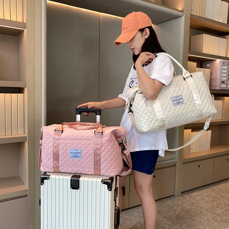 Short Distance Female Travel Luggage Bag Dry and Wet Separati Sports Fitness Bag Large Capacity Yoga Training Handbags for Women