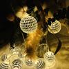 1 Stück batteriebetrieben 1,5 m 10 LEDs Spiegelkugel Lichterkette Modern Retro Disco Bar Party WeihnachtsKugel Lichterkette für Party-Dekoration