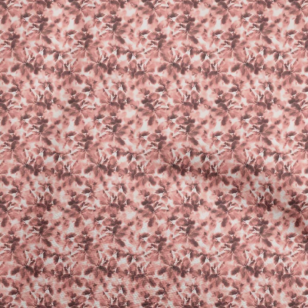 oneOone Cotton Poplin Magenta Fabric Abstract Floral Craft Projects Decor Fabric Printed By The Yard 42 Inch