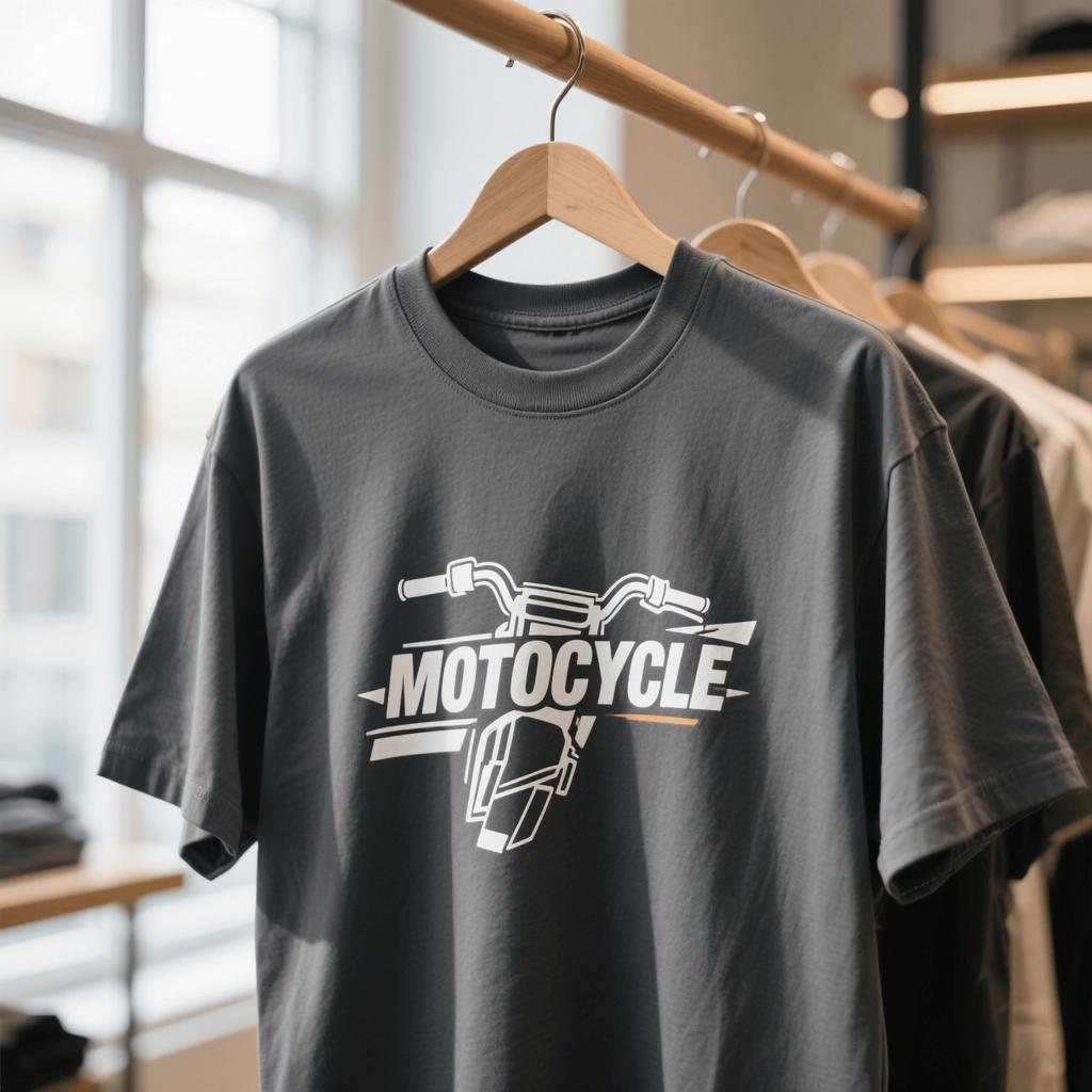 Léto Horký prodej Pánské bavlněné tričko Motocyklové prvky Moto Potisk kola Volné Absorbující pot Sportovní Cyklistický Potisk Tričko Top