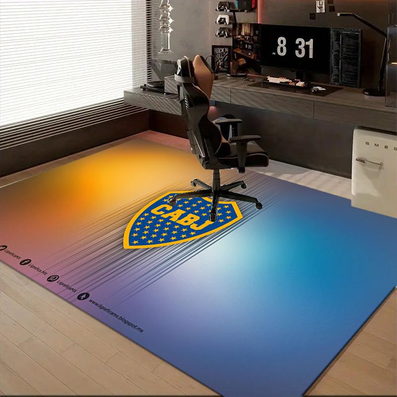 1PC Boca Juniors Crest Design Rug Game Carpet, Floor Mat for Bedroom Living Room Entryway Rug, Home Decor Idea Gift for Christmas Birthday