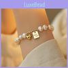Love Heart Baroque Pearl Bracelet For Women With Vintage Style And Gift For Travel Recipients