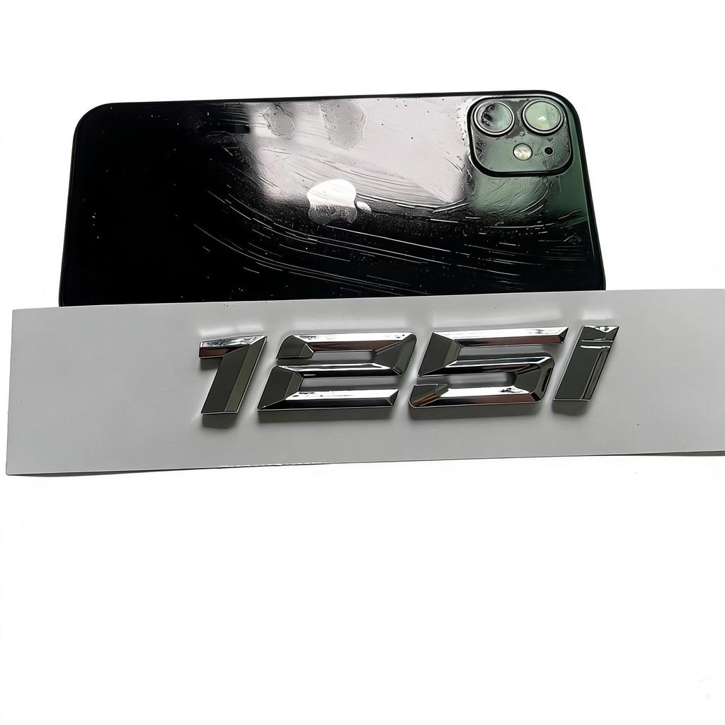Applicable for New BMW 116i, 118i, 120i, 125i, and 135i Models: Car Emblem, Word Emblem, Tail Emblem.