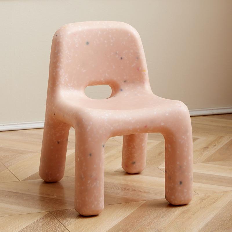 Sedia in Plastica di Alta Qualità in Stile Nordico - Panchina Compatta da Esterno con Schienale, Perfetta per Arredo Patio e Giardino