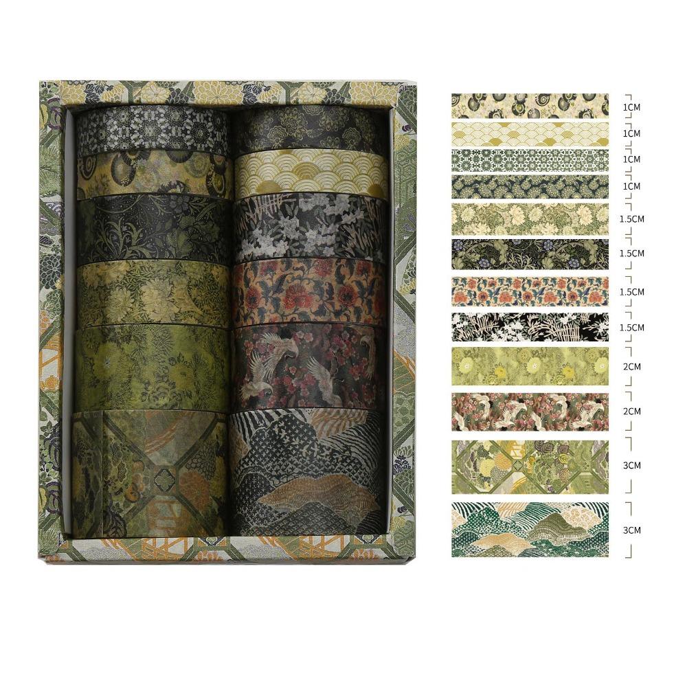 12Rolls DIY Decorative Tape Rolls Scrapbooking Wrapping Washi Tape Washi Tape Set  DIY Projects