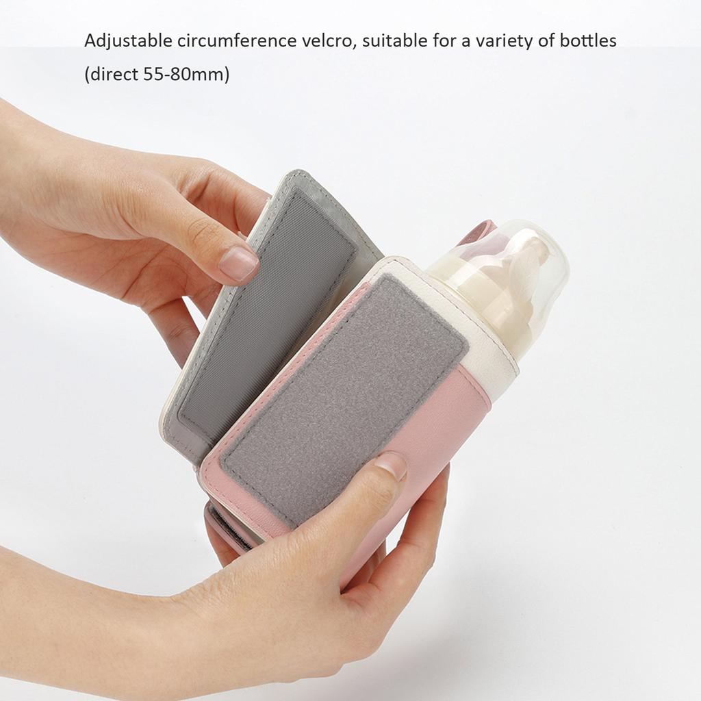 Portable Baby Bottle Warmer 3 Levels Constant Temperature Warming for Breastfeeding Night Feeding