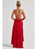 2025 European & American Summer Sexy Women's Backless Ruffle Dress