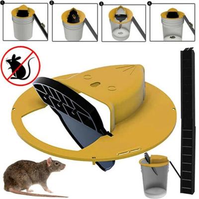 Mice Trap Reusable Smart Flip and Slide Bucket Lid Mouse Rat Trap Humane Or Lethal Trap Auto Reset Rat Door Style Multi Catch