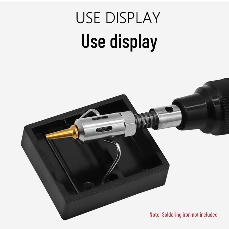 G-Type Mini Bakelite Soldering Iron Stand: Heat-Resistant, Portable Square Holder