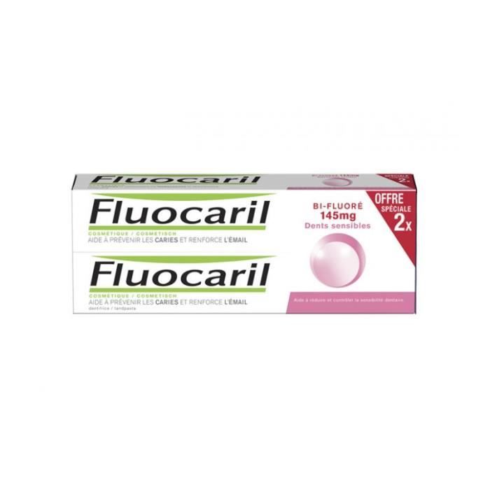 Dentifrice - Fluocaril - Bi Fluoré - 145Mg - Dents Sensibles - Menthe 2x75Ml