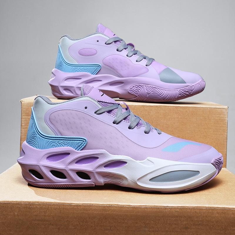 New Basketball Shoes Men's Sound Breathable Non-slip Lightweight Medium Help Students Professional Game Sports Shoes High Rebound