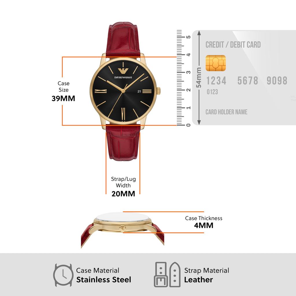 Emporio Armani AR11673 Men's Red Watch