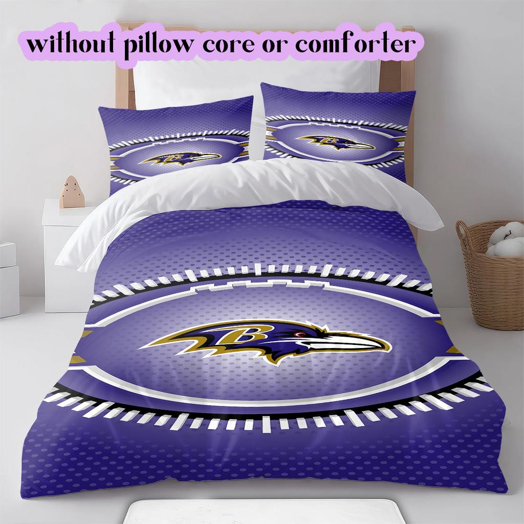 Set Copripiumino Trapuntato con Motivo Logo Hockey su Ghiaccio Federa Decorazione per la Casa Regalo di Compleanno (1* copripiumino + 2* federe, senza imbottitura)