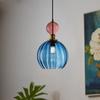 Nordic LED Glass Pendant Light 1/3 Head Colorful Candy Bedroom Children's Room Hanging Fixtures For Dining Room Home Decor Lamps