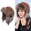 Practical Winter Ear Cover Hat With Thickened Lining Windproof Polyester Unisex Design Outdoor Hat