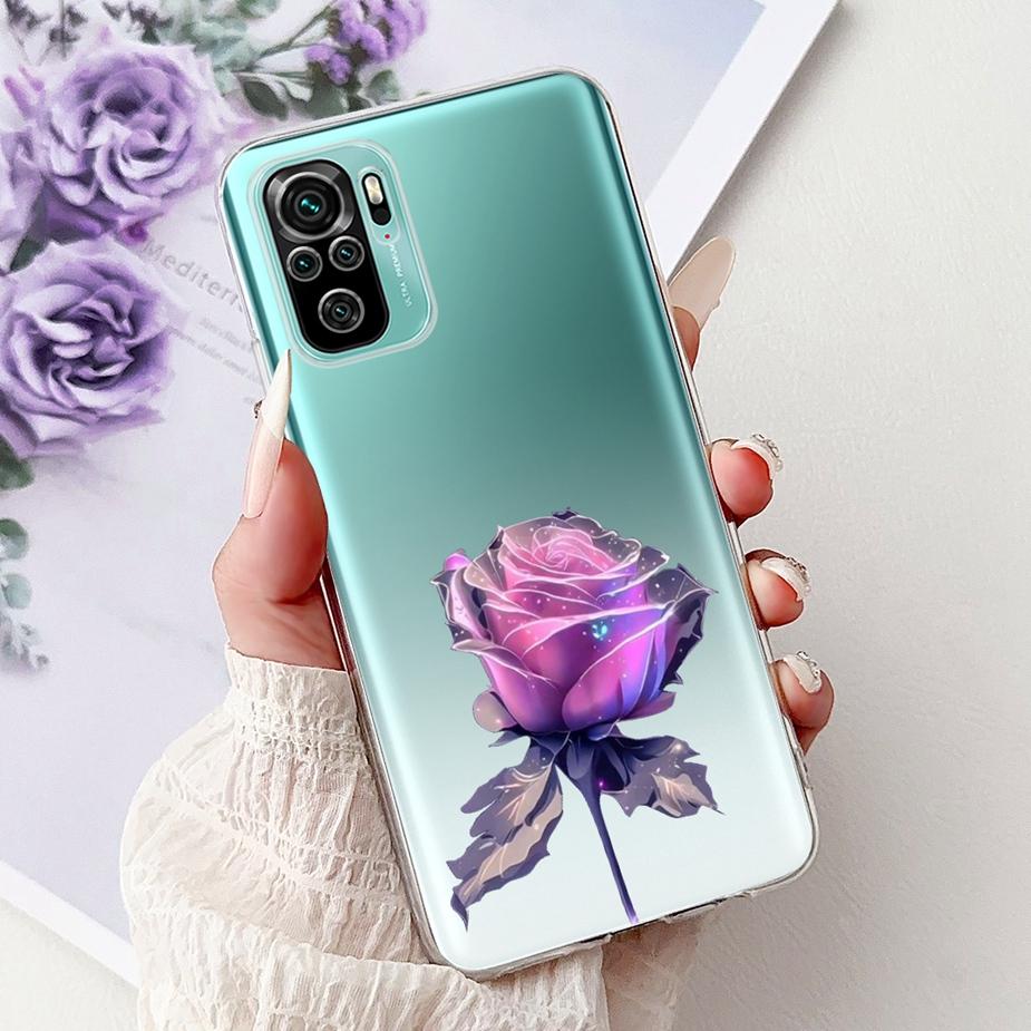 For Xiaomi Redmi Note 10 4G Case Note 10S Cute Cat Luxury Painted Cover Soft Silicone Phone Case For Redmi Note 10 Pro Max Shell