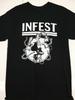 Infest - Punk - Punk Clothing  Short Sleeve Black Size S To 234XL Shirt AD90 Unisex T-Shirt