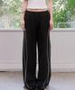 Beojinkiseu Pipe Side Line Track Pants - Black