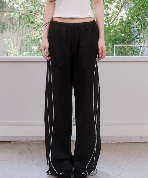 Beojinkiseu Pipe Side Line Track Pants - Black