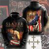 Módní pánské mikiny Rocková kapela Slayer Mikiny 3D potisk Pánské Dámské Hip Hop Tepláková souprava Svetr Oversized Streetwear Y2k Mikina