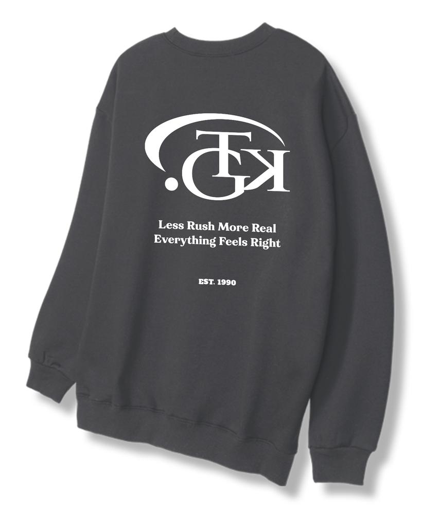 TI.GLAKE Tk Club Dark Gray Sweatshirt [Fleece Lining]
