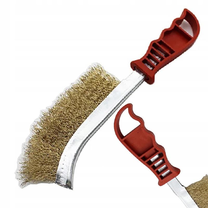 Rosfix Szczotka Druciana Mosiężna 250mm – Wysoka Wydajność Czyszczenia | Ergonomiczna Rączka | Idealna do Prac Remontowych