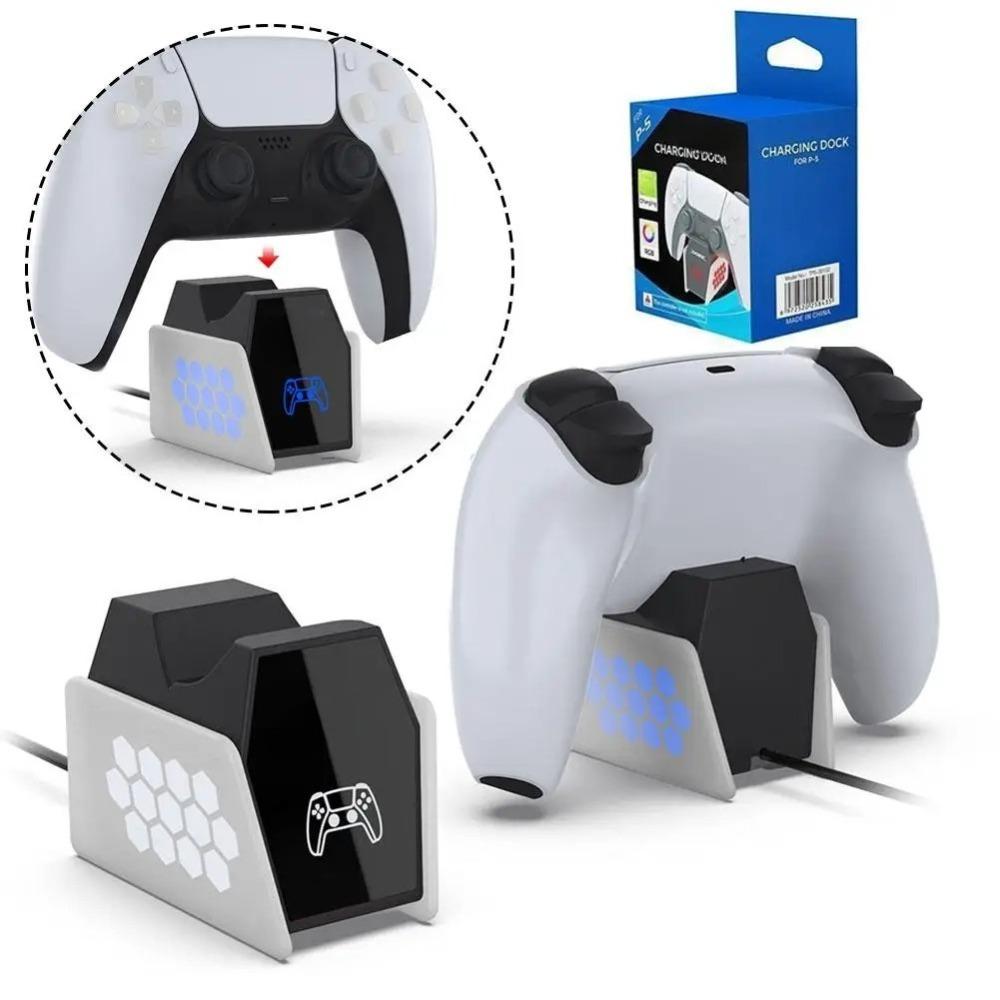 Controller Charging Station for PlayStation 5 Dual Fast Charger LED Indicator Charging Stand Docking Station Ps5 Accessories