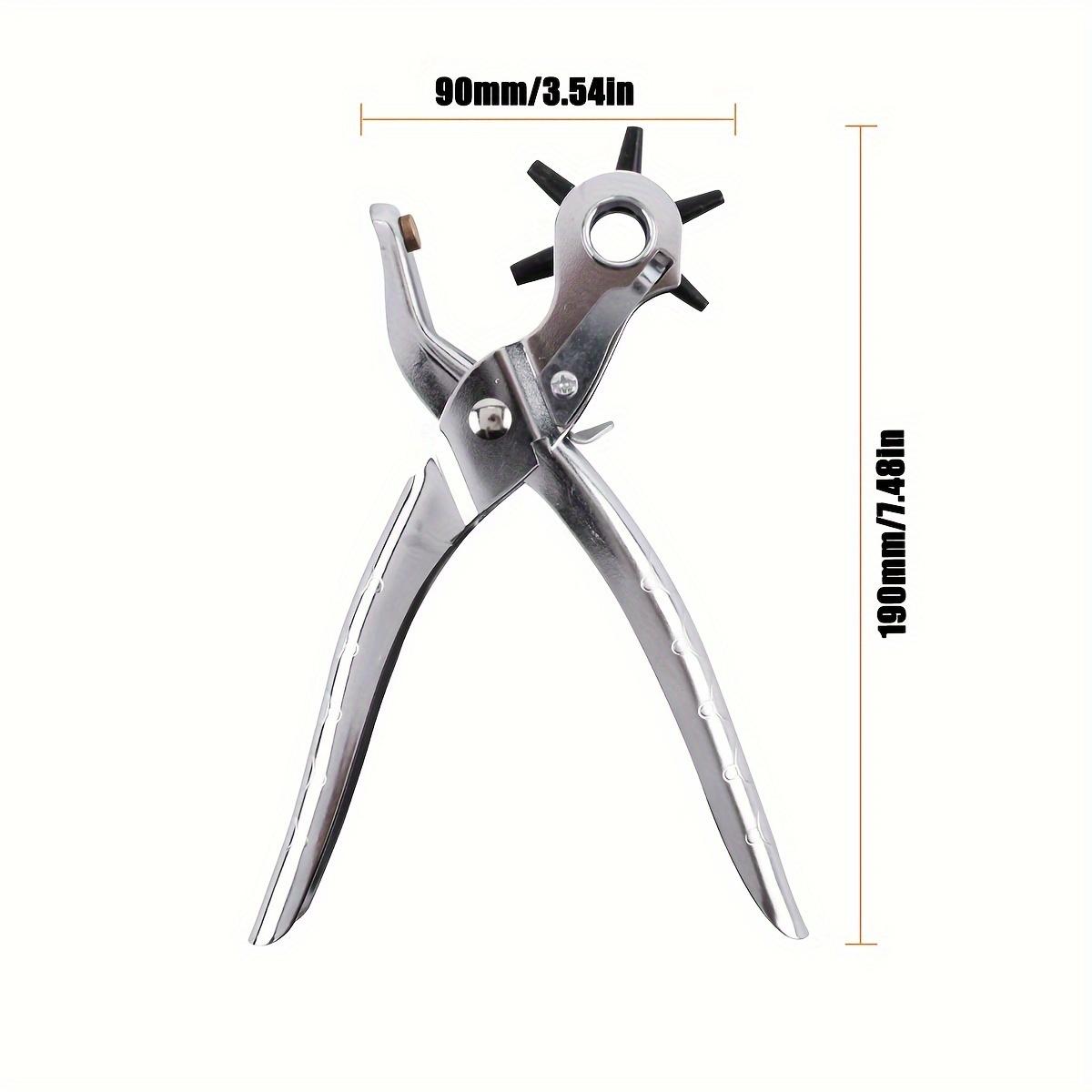 New Professional Leather Hole Puncher Tool for Belts,Watch Bands, Handbag Straps and More, Precision Multi-Size Fabric & Leather